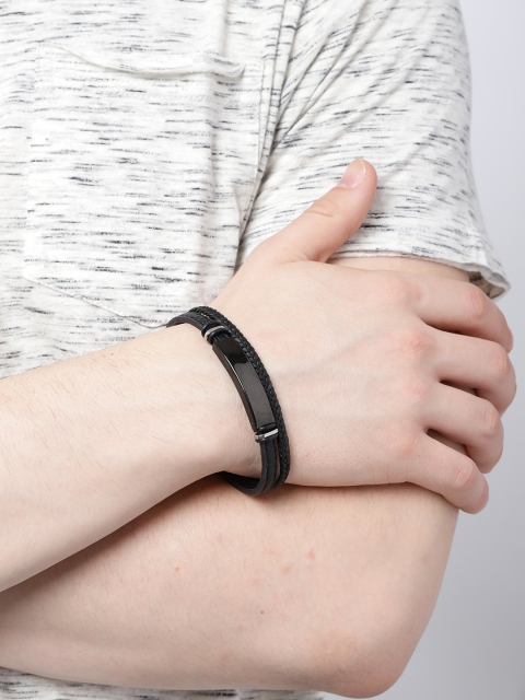 

UNKNOWN by Ayesha Black Wraparound Bracelet