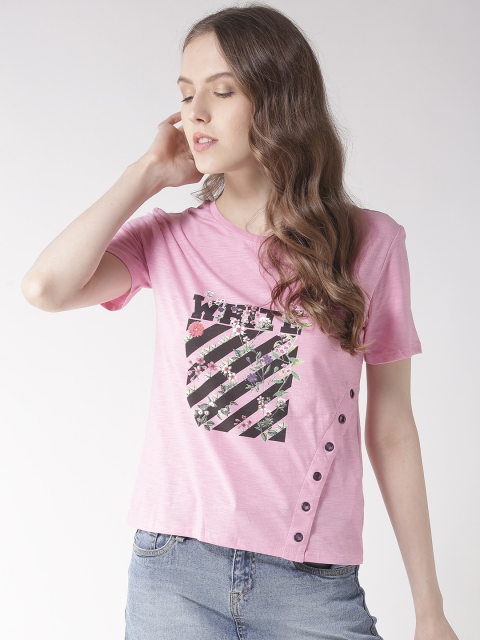 

Madame Women Pink Printed Top