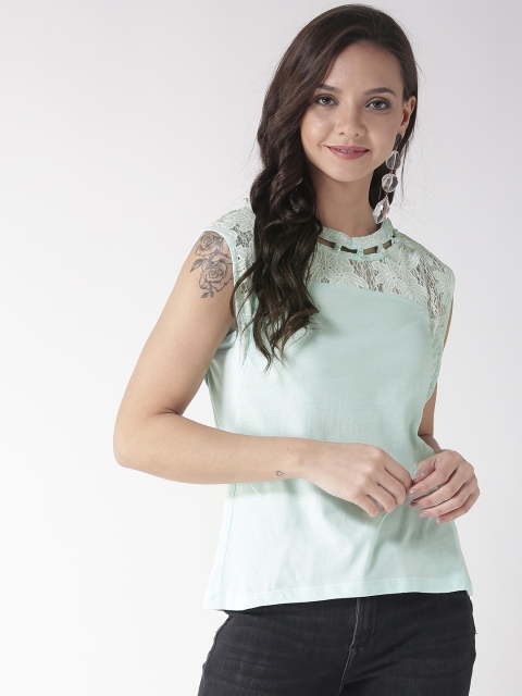 

Madame Women Blue Solid Top