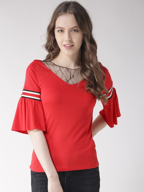 

Madame Women Red Solid Top