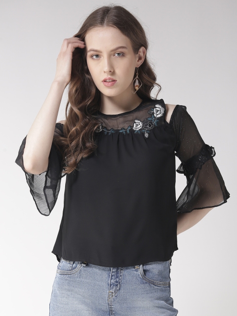 

Madame Women Black Solid Top