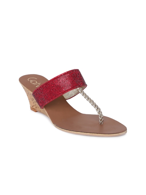 

Catwalk Women Red Embellished Sandals