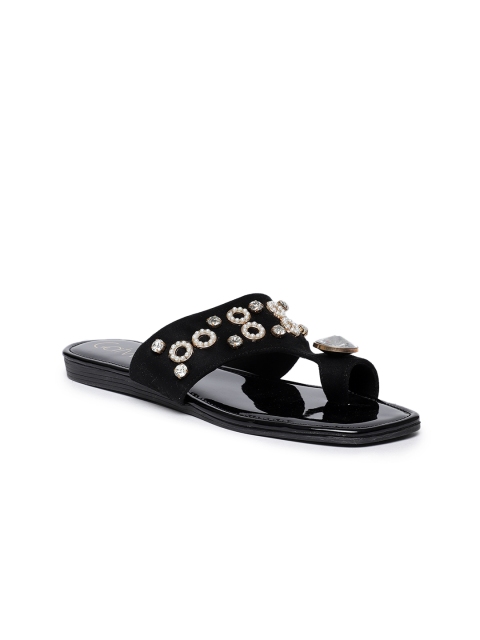 

Catwalk Women Black Embellished One Toe Flats