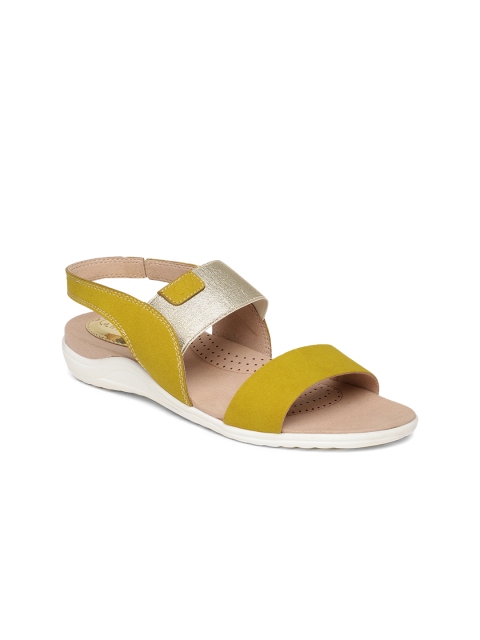 

Catwalk Women Yellow & Beige Solid Open Toe Flats