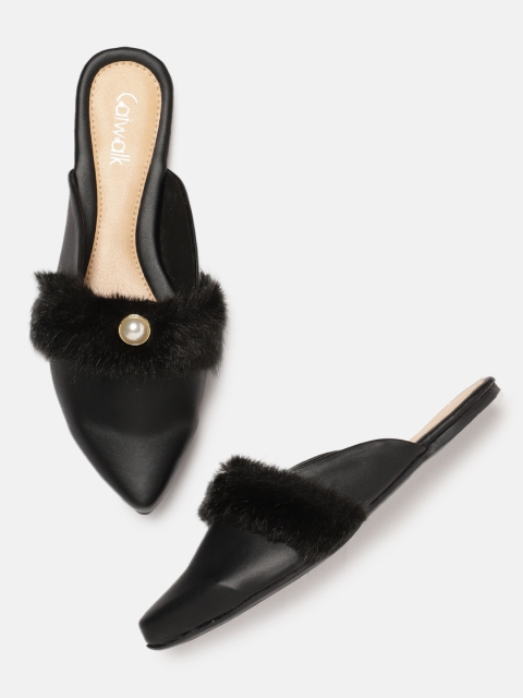 

Catwalk Women Black Embellished Mules