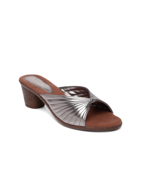 

Catwalk Women Gunmetal-Toned Solid Heels, Metallic