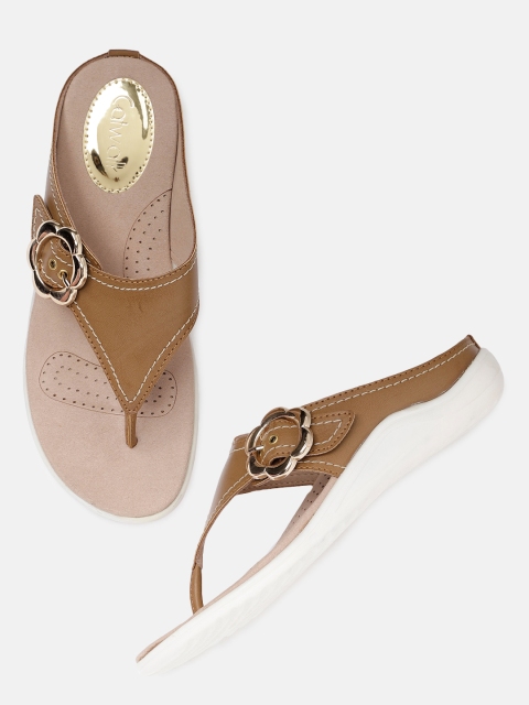 

Catwalk Women Brown Solid T-Strap Flats