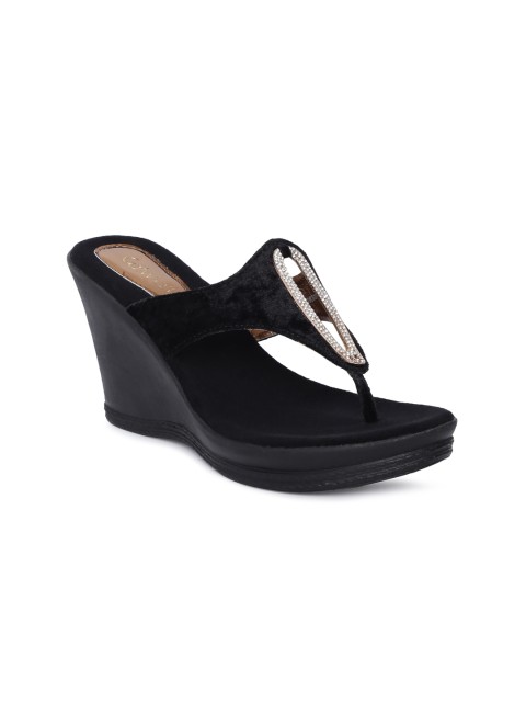 

Catwalk Women Black Solid Embellished Sandals