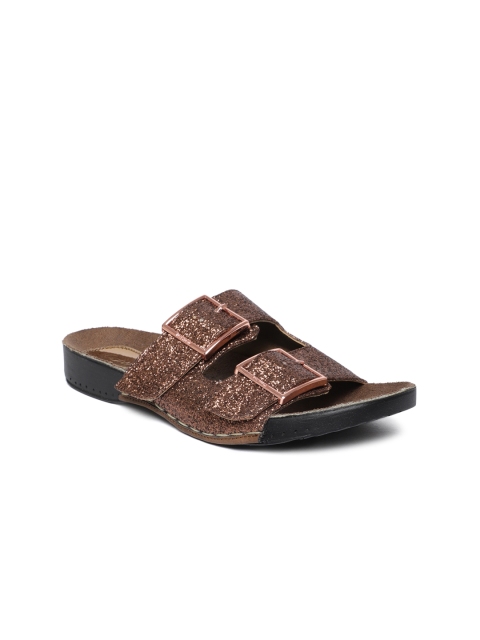 

Catwalk Women Copper-Toned Solid Open Toe Flats