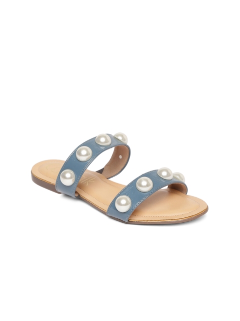 

Catwalk Women Blue Embellished Open Toe Flats