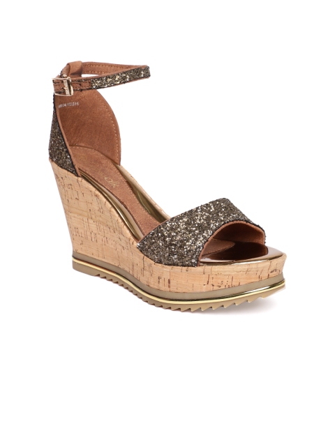 

Catwalk Women Copper-Toned Solid Sandals