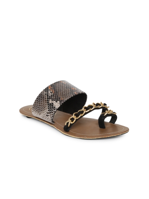 

Catwalk Women Black & Brown Printed One Toe Flats