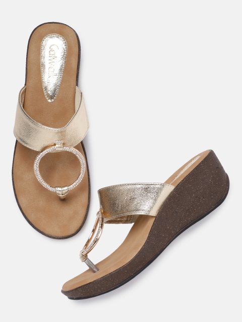 

Catwalk Women Gold-Toned Embellished Sandals