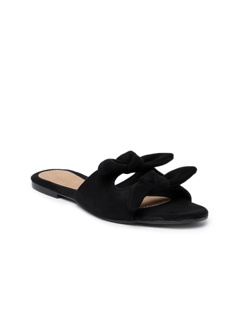 

Catwalk Women Black Solid Open Toe Flats