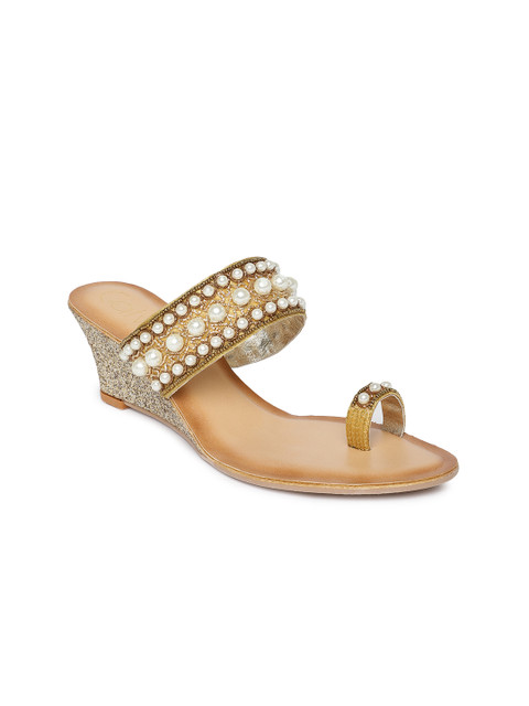 

Catwalk Women Gold-Toned Embellished Sandals
