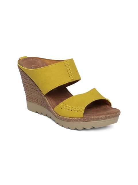 

Catwalk Women Yellow Solid Sandals
