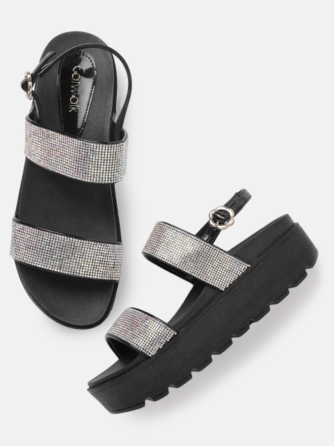 

Catwalk Women Black Embellished Sandals