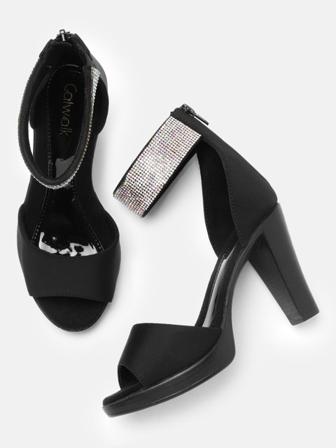 

Catwalk Women Black Embellished Sandals
