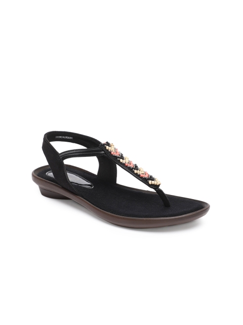 

Catwalk Women Black Solid T-Strap Flats