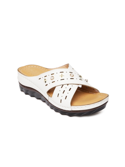 

Catwalk Women White Solid Comfort Heels