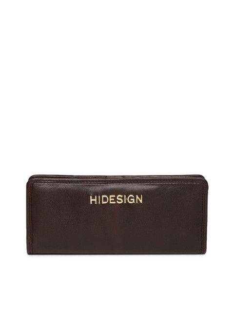 

Hidesign Women Brown Solid Leather Two Fold Wallet