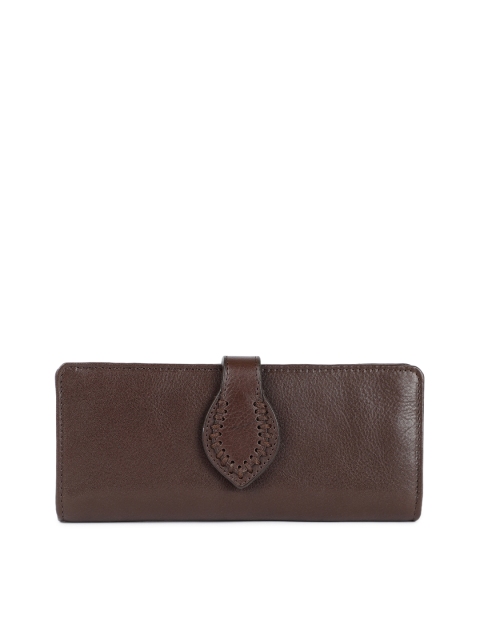 

Hidesign Women Brown Leather Solid Two Fold Wallet