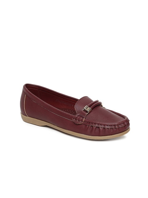 

Allen Solly Women Burgundy Solid Loafers