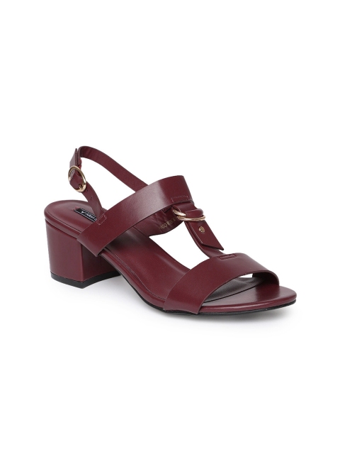 

Allen Solly Women Burgundy Solid Sandals