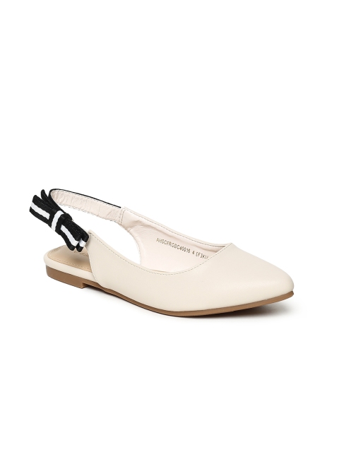 

Allen Solly Women Beige Solid Synthetic Ballerinas