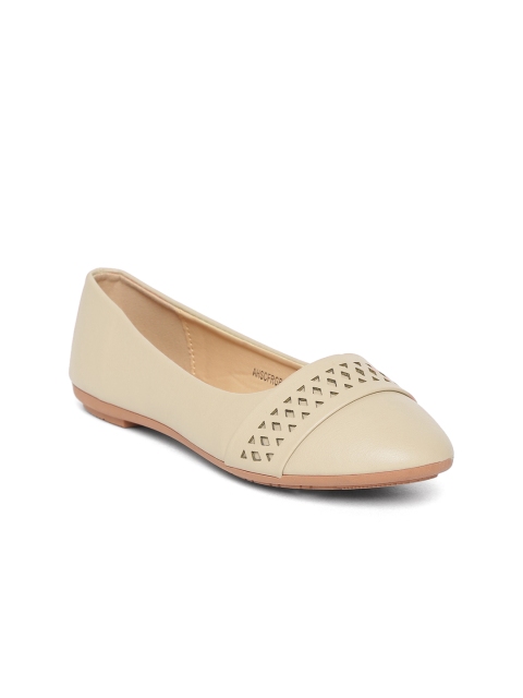 

Allen Solly Women Beige Solid Ballerinas with Laser Cuts