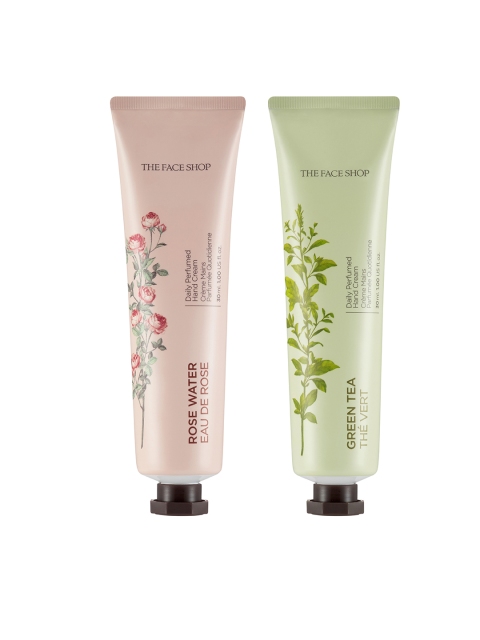 

The Face Shop All Natural Hand Creams (Rose&Green Tea)