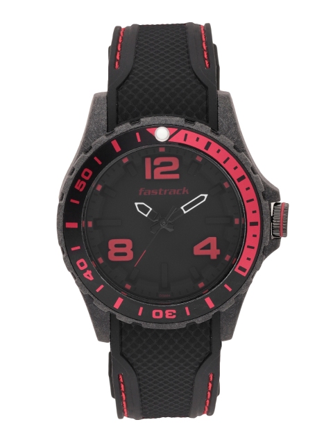 

Fastrack Men Black & Red Analogue Watch NK38036PP03_OR2