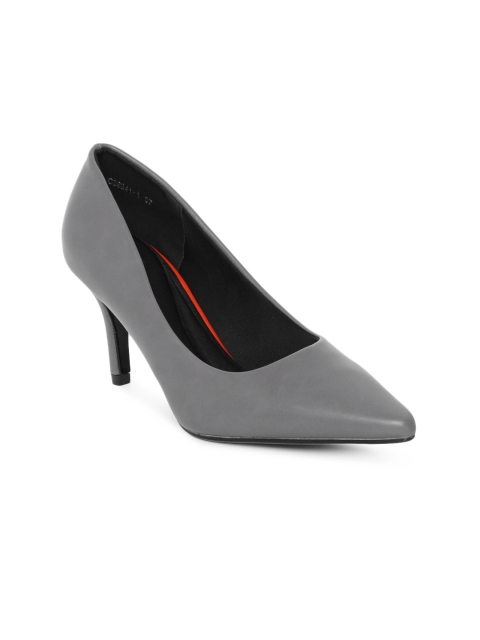 

Tresmode Women Grey Solid Pumps