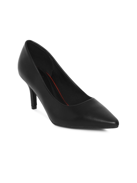 

Tresmode Women Black Solid Pumps