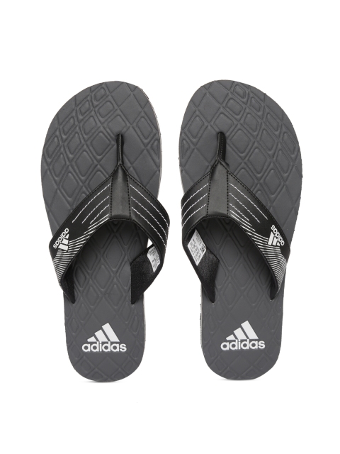

ADIDAS Men Black & Charcoal Grey GADI 2018 Printed Thong Flip-Flops