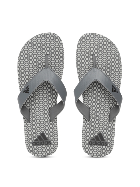 

ADIDAS Men Grey & White Beach Print Maxout 2 Thong Flip-Flops