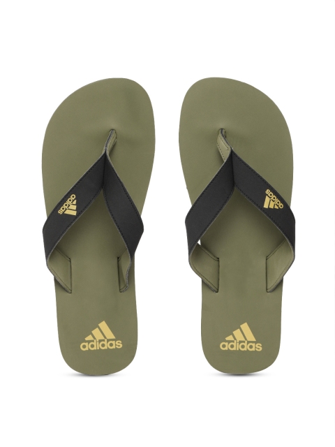 

ADIDAS Men Black & Olive green EEZAY Maxout Thong Flip-Flops