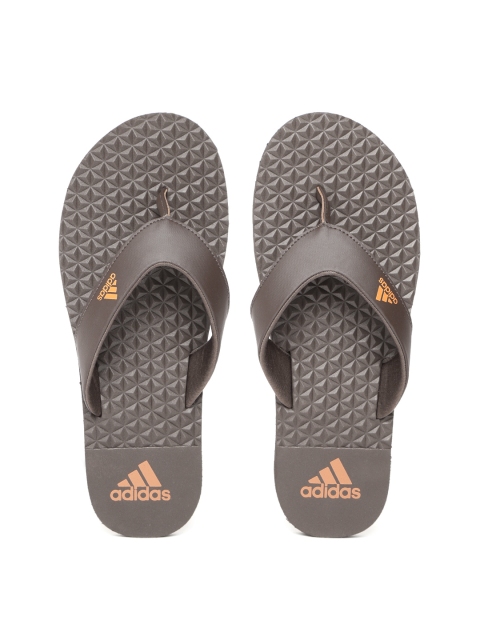 

ADIDAS Men Brown Bise Textured Thong Flip-Flops