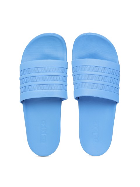

ADIDAS Men Blue Adilette Comfort Self-Striped Sliders