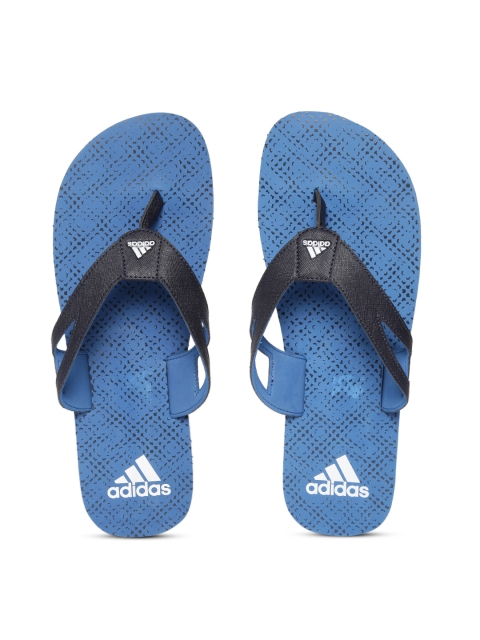 

ADIDAS Men Black & Blue OZOR II Printed Thong Flip-Flops
