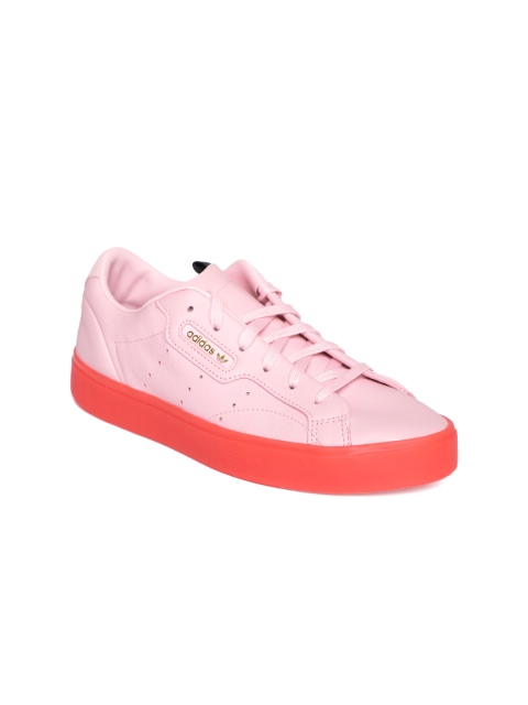 

ADIDAS Originals Women Pink Sleek Leather Sneakers