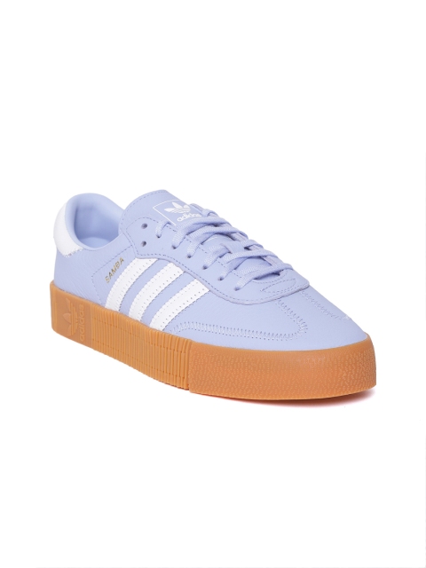 

ADIDAS Originals Women Blue Sambarose Leather Sneakers