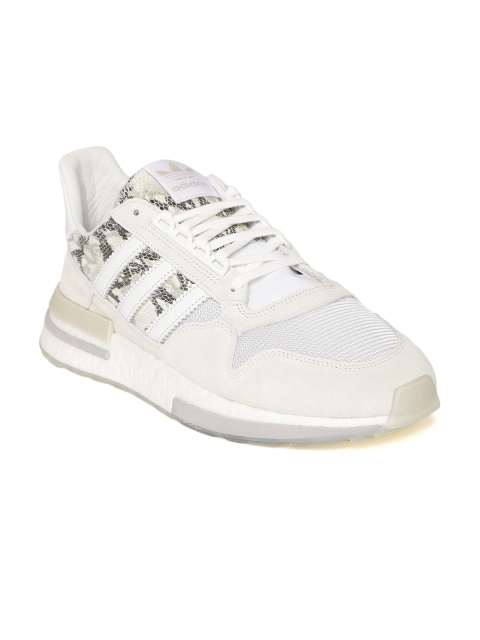 

ADIDAS Originals Men Off-White ZX 500 RM Snakeskin Print Sneakers