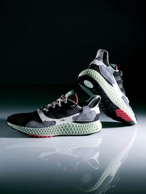 

ADIDAS Originals Men Black & Grey ZX 4000 4D Colourblocked Sneakers