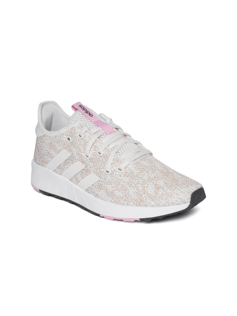 

ADIDAS Women Beige & Off-White Questar X BYD Printed Casual Shoes