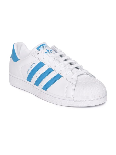

ADIDAS Originals Men White & Blue Superstar Sneakers
