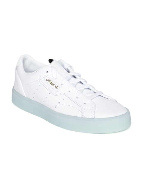 

ADIDAS Originals Women White Sleek Leather Sneakers