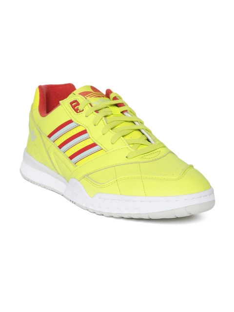 

ADIDAS Originals Men Lime Green A.R. TRAINER Leather Sneakers