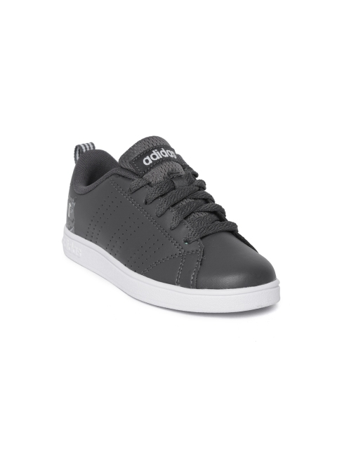 

ADIDAS Boys Charcoal Grey VS Advantage Clean Perforated Sneakers