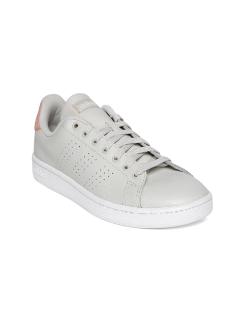 

ADIDAS Women Off-White Advantage Perforated Sneakers